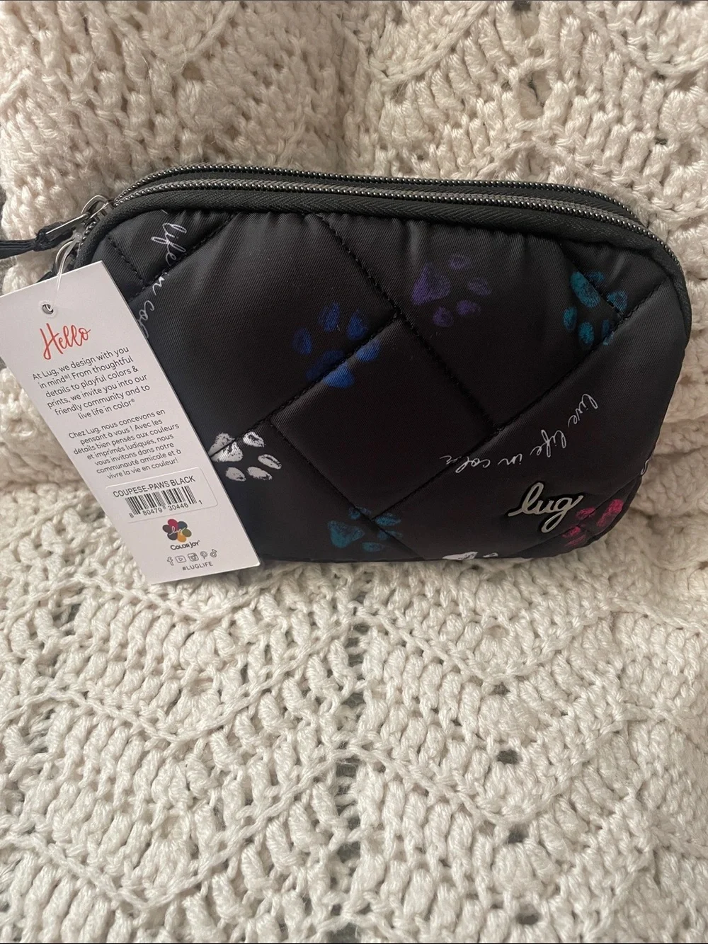 NWT- Lug Coupe SE Paws Black